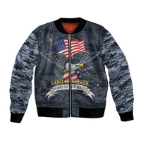 Brave Souls Remembered Patriotic Military Tribute Art Bomber Jacket