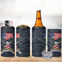 Brave Souls Remembered Patriotic Military Tribute Art 4 in 1 Can Cooler Tumbler