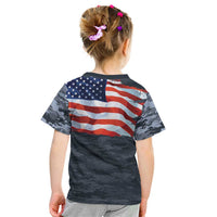 Brave Souls Remembered Patriotic Military Tribute Art Kid T Shirt