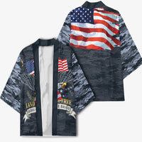 Brave Souls Remembered Patriotic Military Tribute Art Kimono