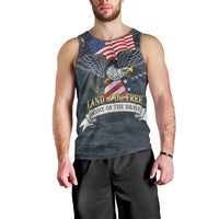 Brave Souls Remembered Patriotic Military Tribute Art Men Tank Top