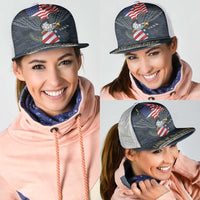 Brave Souls Remembered Patriotic Military Tribute Art Mesh Trucker Cap