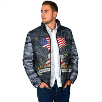 Brave Souls Remembered Patriotic Military Tribute Art Padded Jacket