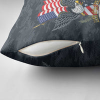 Brave Souls Remembered Patriotic Military Tribute Art Pillow Cover