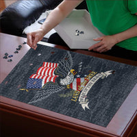 Brave Souls Remembered Patriotic Military Tribute Art Puzzle