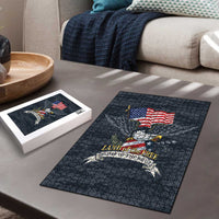 Brave Souls Remembered Patriotic Military Tribute Art Puzzle