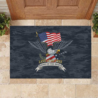 Brave Souls Remembered Patriotic Military Tribute Art Rubber Doormat