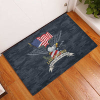 Brave Souls Remembered Patriotic Military Tribute Art Rubber Doormat