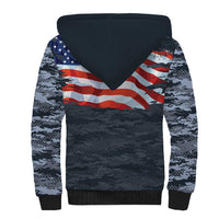Brave Souls Remembered Patriotic Military Tribute Art Sherpa Hoodie