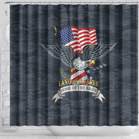 Brave Souls Remembered Patriotic Military Tribute Art Shower Curtain