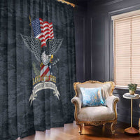 Brave Souls Remembered Patriotic Military Tribute Art Window Curtain