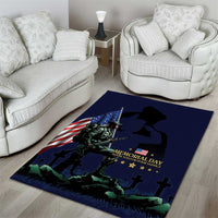 Memorial Day Veteran Remember and Honor Area Rug