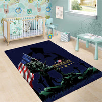 Memorial Day Veteran Remember and Honor Area Rug