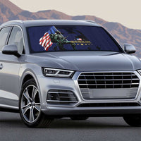 Memorial Day Veteran Remember and Honor Auto Sun Shade