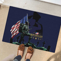Memorial Day Veteran Remember and Honor Rubber Doormat