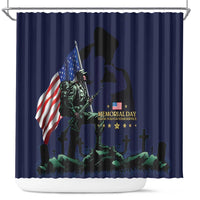 Memorial Day Veteran Remember and Honor Shower Curtain