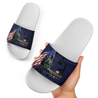Memorial Day Veteran Remember and Honor Slide Sandals