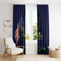 Memorial Day Veteran Remember and Honor Window Curtain