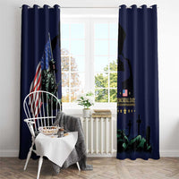 Memorial Day Veteran Remember and Honor Window Curtain