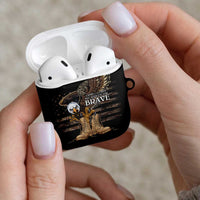 US Memorial Day AirPods Case Land Of The Free Patriotic American Flag Vintage