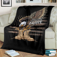 US Memorial Day Blanket Land Of The Free Patriotic American Flag Vintage