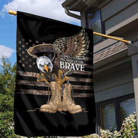 US Memorial Day Garden Flag Land Of The Free Patriotic American Flag Vintage