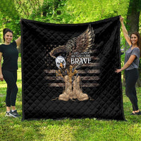 US Memorial Day Quilt Land Of The Free Patriotic American Flag Vintage
