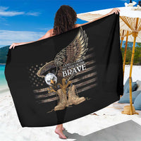 US Memorial Day Sarong Land Of The Free Patriotic American Flag Vintage