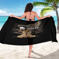 US Memorial Day Sarong Land Of The Free Patriotic American Flag Vintage