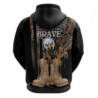 US Memorial Day Zip Hoodie Land Of The Free Patriotic American Flag Vintage