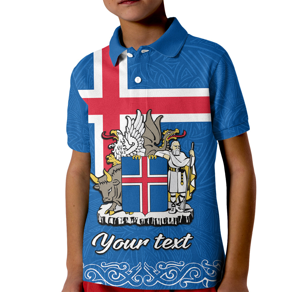 personalised-iceland-kid-polo-shirt-icelandic-coat-of-arms-and-flag