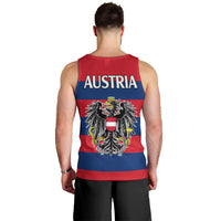 austria-men-tank-top-austrian-coat-of-arms-minimalist-red-style