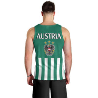 austria-men-tank-top-austrian-coat-of-arms-minimalist-green-style-no1