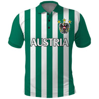 Austria Polo Shirt Austrian Coat Of Arms Minimalist Green Style No1 - Wonder Print Shop