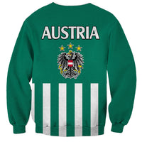 Austria Sweatshirt Austrian Coat Of Arms Minimalist Green Style No1 - Wonder Print Shop