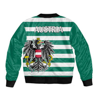 Austria Bomber Jacket Austrian Coat Of Arms Minimalist Green Style No2 LT9 - Wonder Print Shop