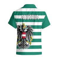 Austria Hawaiian Shirt Austrian Coat Of Arms Minimalist Green Style No2 - Wonder Print Shop