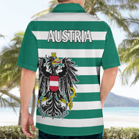 Austria Hawaiian Shirt Austrian Coat Of Arms Minimalist Green Style No2 - Wonder Print Shop