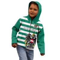 Austria Kid Hoodie Austrian Coat Of Arms Minimalist Green Style No2 - Wonder Print Shop