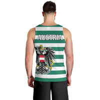 austria-men-tank-top-austrian-coat-of-arms-minimalist-green-style-no2