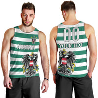 custom-text-and-number-austria-men-tank-top-austrian-coat-of-arms-minimalist-green-style-no2