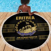 Eritrea Martyrs Day June 20 Beach Blanket Never Forgotten Proud Eritrean Heritage Black Version