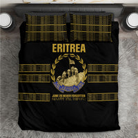 Eritrea Martyrs Day June 20 Bedding Set Never Forgotten Proud Eritrean Heritage Black Version