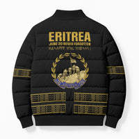 Eritrea Martyrs Day June 20 Bomber Puffer Jacket Never Forgotten Proud Eritrean Heritage Black Version