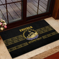 Eritrea Martyrs Day June 20 Rubber Doormat Never Forgotten Proud Eritrean Heritage Black Version