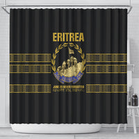 Eritrea Martyrs Day June 20 Shower Curtain Never Forgotten Proud Eritrean Heritage Black Version