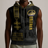 Eritrea Martyrs Day June 20 Sleeveless Zip Hoodie Never Forgotten Proud Eritrean Heritage Black Version