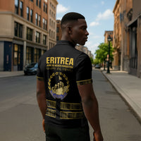 Eritrea Martyrs Day June 20 Zipper Polo Shirt Never Forgotten Proud Eritrean Heritage Black Version