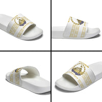 Eritrea Martyrs Day June 20 Slide Sandals Never Forgotten Proud Eritrean Heritage White Version