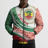 Ethiopia In My Blood Bomber Puffer Jacket Lion Of Judah In My Heart